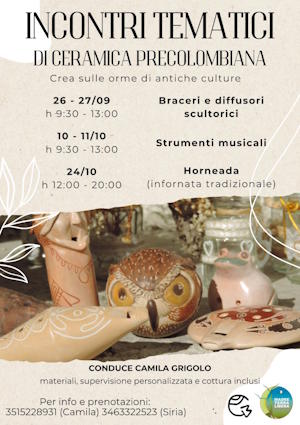 Un ciclo di quattro incontri con la Ceramica Preispanica dell’America Latina