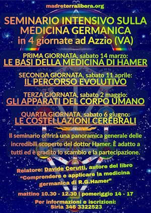 SEMINARIO INTENSIVO SULLA MEDICINA GERMANICA in 4 giornate con Davide Cerutti